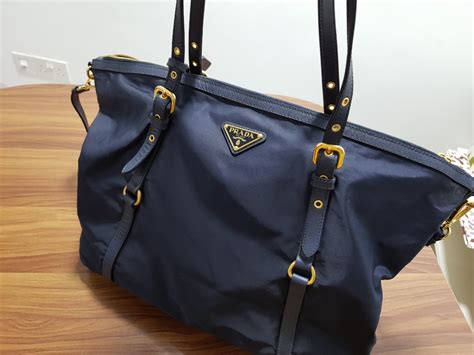 prada shoulder bag nylon blue|prada nylon saffiano bag.